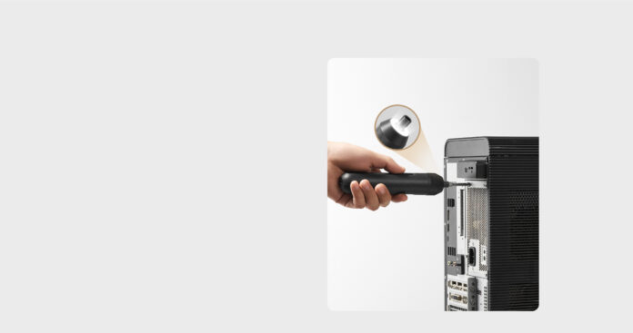 Atornillador eléctrico Xiaomi Mijia en uso